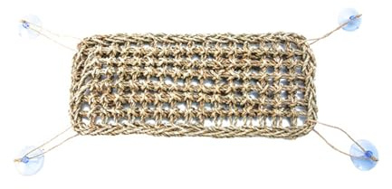 PENCHEAK Hamaca de dragón barbudo para pequeños reptiles, cama de paja tejida a mano con ventosa fuerte para terrarios, ropa de cama de reptiles