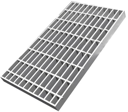 Grille Caillebotis Acier Galvanisé, Grille De Drainage De Tranchée Carrée, Couvercle De Drainage D'égout Extérieur, Plaque De Crépine(50x50x3cm(19.7x19.7x1.2in))