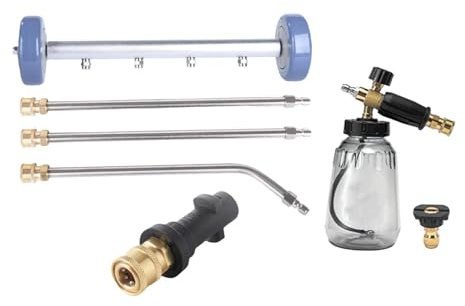 Sharplace Nettoyeur haute pression pour châssis, accessoire balai à eau, pulvérisateur de mousse pour voiture, terrasses, trottoirs, allées, bords de piscine, with K Connector