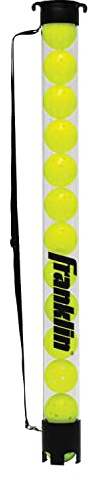 Franklin Sports Pickleball Retriever Tube + Ball Holder - 12 Ball Pickleball Ball Hopper + Picker Upper - Pickleball Accessories + Gear