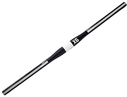 BIKECO Cykelstyre 3K helkolfiber lätta styre mountainbike styre MTB cykel kolfiber stigare styre 31,8 x 700 mm (silver rak)