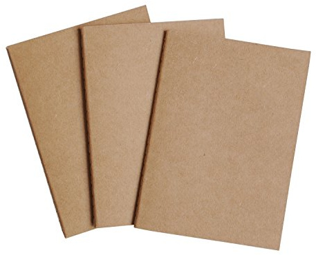 Wanderings Mini Reisetagebuch Einsätze 12,5 x 9cm (B7) - Set Aus Blanko, Liniertem Und Gepunktetem Papier - 3er-Set Notizbuch Einlageblätter Für Reisetagebuch Aus Leder, Refill Für Kleine Tagebücher