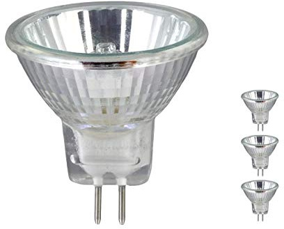MR16 GU5.3 Halogen Bulbs 50W 12V Dichroic Lamp - Dimmable, 680 Lumens, Instant Full Brightness (Pack of 3)