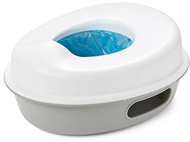 Skip Hop Go Time Mehrstufiger 3-in-1-Töpfchensitz, Weiß/Grau