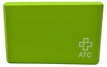 ATC Handels GmbH Yoga Block in verschiedenen Farben als Hilfsmittel für Asanas, Pilates- und Yogaübungen - Dehnungsblock, Yogaklotz, Yogaziegel, grün