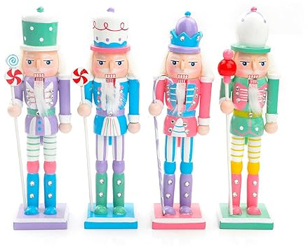 MONOJLY Marionnette casse-noisette 18 cm Décoration de bureau Dessins animés Noix Soldats Band Poupées Casse-Noisette Miniatures