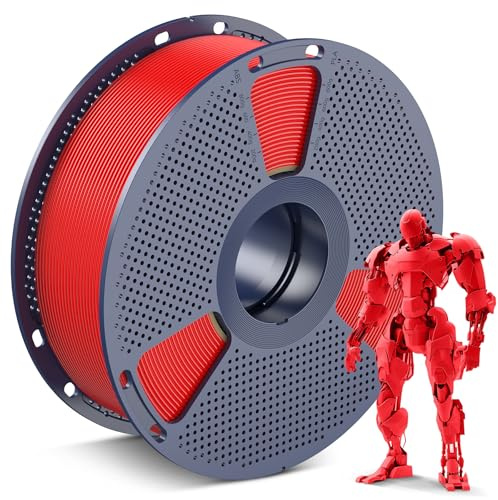 SUNLU PLA Filament 1.75mm, 3D Drucker Filament PLA 1.75mm +/- 0,02mm, Einfach zu Verwenden, Anfängerfreundlich, Passend Für Sie Meisten FDM 3D Drucker, 1KG Spule. (Rot)