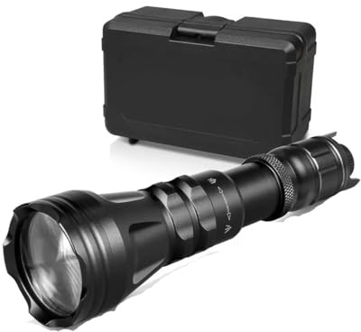 2001D LED Vcsel IR 940nm 850nm linterna de caza lente Fresnel Zoom visión nocturna atenuador interruptor antorcha Max.1000 metros(Without Battery,Vcsel 850NM Torch)