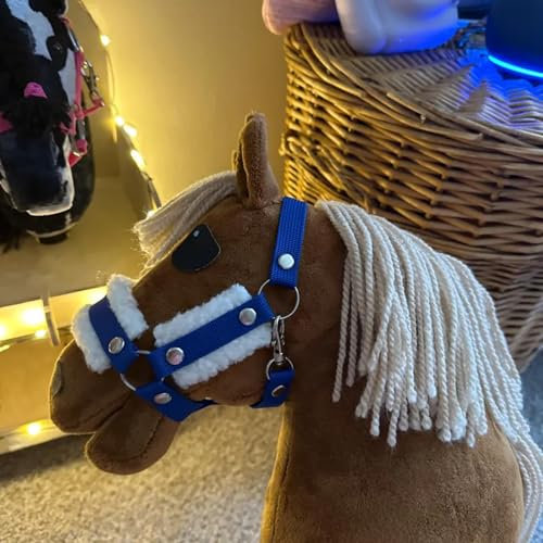 PNTB Hobby Horse Halfterset - Halfter & Strick - Hobbyhorse Halter with Lead, A3 Hobby Horse Halter, A4 Hobby Horse Halter, Fur Hobbyhorse Headcollar Without Horse
