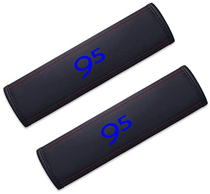 YHRNN 2 Pièces Rembourrage de Ceinture de Sécurité pour Saab 95, Protege Ceinture Voiture Ceinture Antidérapant IntéRieur Accessoires,Blue1