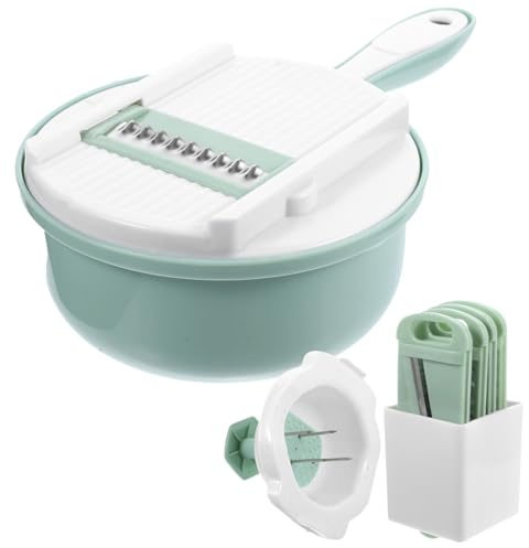 VALICLUD Cortadora Verduras Multifuncional Acero Inoxidable Rallador y Rebanadora Ligera Ergonomía Cocina Herramienta Fácil Uso y Limpieza Color Aleatorio Color Aleatorio