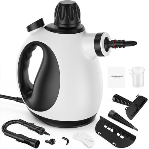 Limpiador de vapor de mano para el hogar, vaporizador de mano presurizado para limpieza con alta presión, sin químicos, limpiador de vapor profundo portátil multiusos para limpiar ventanas, sofá