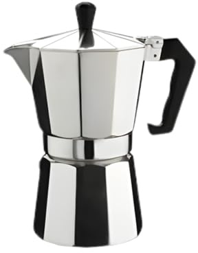 Italian Espresso Coffee Moka Pot Stove Top Coffee Maker, Aluminum Classic Filter Espresso Percolator for Italian & Cuban Coffee Brewing, for Home Kitchen & Camping (6 cup / 300 ml)
