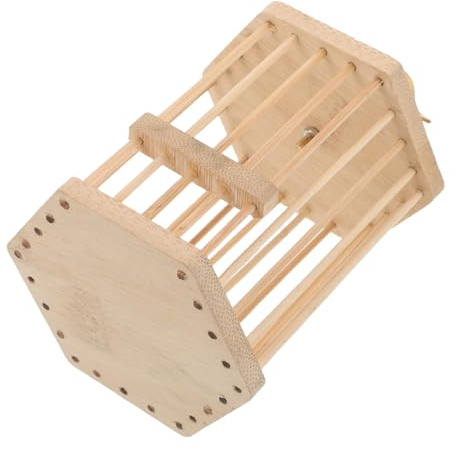 Ciieeo Scatola per Riproduzione in bambù Terrario per Insetti Gabbia per Grilli in Legno Contenitore per Insetti Prese d Aria Design Intuitivo per Pulizia Rapida Compatibile Mantidi e Gri