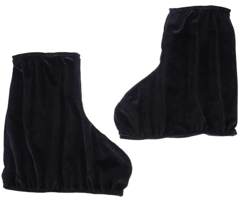 WATIIFUFU Copriscarpe Protettivi e Resistenti per Pattini da Ghiaccio e Flanella Elastica Nera, 1 Paio per Amanti del Pattinaggio su Ghiaccio e Roller Roller