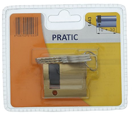 Bricard 1443 Demi-Cylindre pratic 10 + 30 Laiton/niveau de sécurité 1