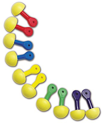 321-2200 Express Pod Uncorded Earplugs with Assorted Colored Grips