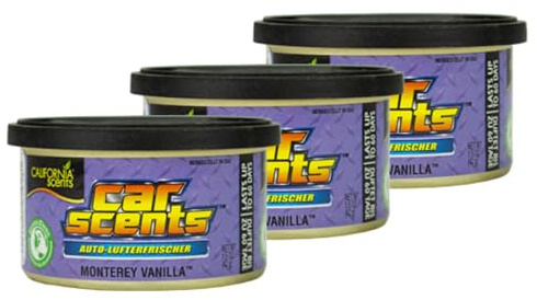 3X California Scents Car Scents Monterey Vanilla Lufterfrischer Raumerfrischer Autoduft 7026