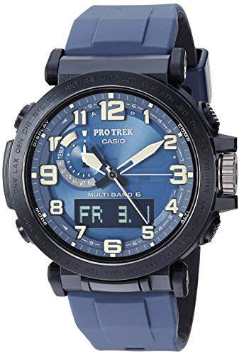 Casio Orologio Analogico-Digitale al Quarzo Uomo con Cinturino in Plastica PRW-6600Y-2CR