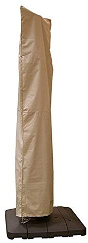 ZZX Funda Protectora para Parasol excéntrico, Cubierta de Protección para Sombrilla Resistente al Desgarro y Impermeable con Cremallera