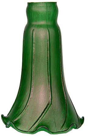 MIXDOM Tulip Glass Lamp Shades Lily Lamp Replacement Shades Tiffany Style Flower Lampshade Replacement for Table Lamps Floor Lamp-1.5 Fitter X 4.5 Wide X 6 High