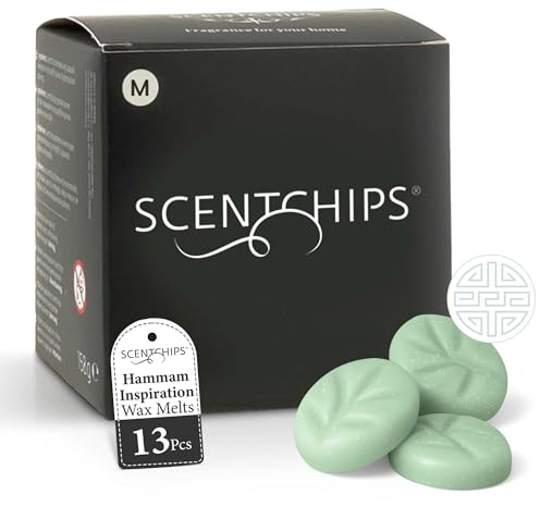 Scentchips® Wachsmelts Naturduft Hammam Inspiration – Duftwachs Duftchips – Hausparfum – Geeignet für Duftlampe & Wachsbrenner – 13 Stück