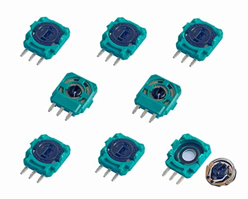 ElecGear 8x ALPS 10K Ersättning Trimmer Potentiometer för PS4, Xbox, Elite, Switch Pro Controller, Ersättande Styrenhet Sensor med Variabelt Motstånd Module Reservdelar för ALPS Analog Joystick