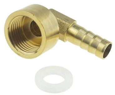 Messing-Schlauchfitting 4mm 6mm 8mm 10mm 12mm 19mm Barb Tail 1/8 1/4 1/2 3/8 Gewinde Air Water Pipe Connector Joint Coupler Adapter-PLF,32mm Barb,3/8