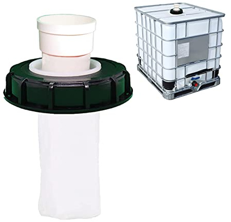 WOOLUCK IBC Deckel Filter, 165mm Nylon Regenwasserfilter, IBC Tank Zubehör mit Filter Waschbar, für IBC Regenwassertank