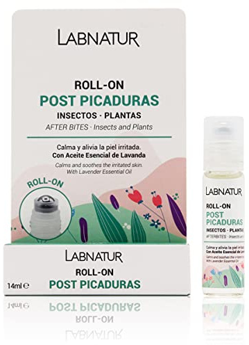 Labnatur Roll-On Post Picaduras Natural – Alivio Rápido y Eficaz con Lavanda y Pantenol – Calma el Picor de Insectos y Plantas, Hidrata y Protege la Piel de Niños y Adultos – Hecho en España – 14 ml