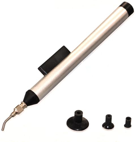 Penna a vuoto con ventose sostituibili, penna di aspirazione a vuoto IC SMD, pompa dissaldante fine per saldatura, strumento di raccolta per parti elettroniche e componenti di precisione