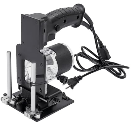 Slotting Guide Locator, Mortising Jig 2 in 1 Invisible Fastener Slotting Bracket Woodworking Slotting Locator Edge Guide Trimming Machine Hole Stand for Woodworking Furniture Splicing