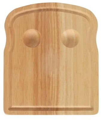 Argon Tableware Breakfast Board - 20 x 24cm - Large Wooden Toast, Egg and Cheese Serving Platter Trays for Valentines, Anniversary, Birthday, Wedding Gifts