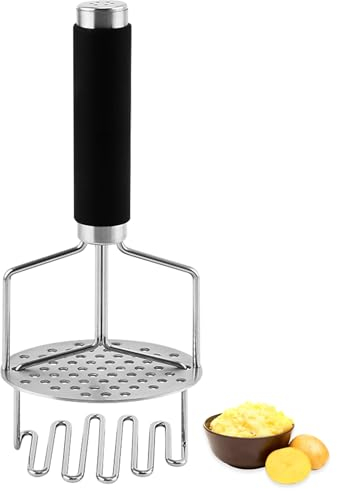 LdawyDE Schiacciapatate, 24,5 cm Schiacciapatate a doppio strato in acciaio inossidabile - Perfetto per Schiaccia Patate, Frutta, Verdura, Alimenti per Bambini - Lavabile in lavastoviglie