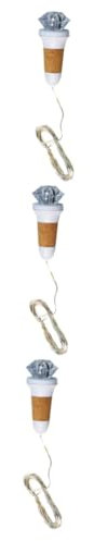 RORPOIR 3pcs String Led Cork String Lights USB Cork Light Rechargeable Night for Bedroom Winestopper Decor