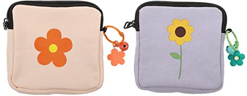 Healvian 2pcs Sanitary Napkin Storage Bag Nursing Pad Holders Feminine Hygiene Product Pouch Compact Easy to Carry