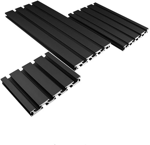 ALU Profil Aluprofil 15x120mm Nut 8 Aluminium Systemprofil Typ I schwarz 1600mm