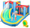 AIYAPLAY Castillo Hinchable con Soplador 5 en 1 Parque Acuático Hinchable para Niños con Tobogán Piscina Diana y Canasta para Exterior Interior 385x290x180 cm