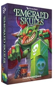 Thunderworks Games - Smaragd Skulls | Würfelspiel mit Echtzeit-Wetten | Push Your Luck Strategie Brettspiel | Fast Action Casino-Stil Gruppenspiel | Familienspiel für 1-6 Spieler ab 14 Jahren 30-45
