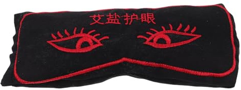 Didiseaon Eye Salt Pack Heating Pad for Relaxation Sleep Meditation Reusable Small Eye Pillow Heat Soothe for Sleeping