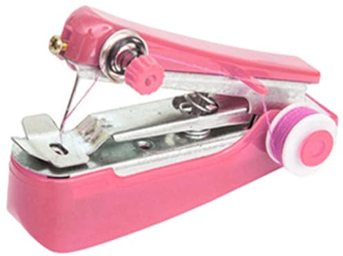 Handnähmaschine für Anfänger, tragbare Nähmaschine mit Nähkits, Handnähgerät für Taschennähmaschinen, einfach zu bedienen und schnell geeignet