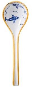 CWCQGH Cuillères à Soupe, cuillères à thé, cuillères à café, cuillères à Soupe Chinoises en céramique, cuillères à Soupe ménagères, cuillères à Long Manche en Porcelaine, Petites cui,C
