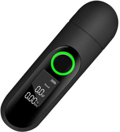 Testeur d'alcool éligieux - appareil de mesure d'alcool professionnel de haute précision, capteur de semi-conducteur pour des tests fiables | Analyseur d'affichage LCD portable pour l