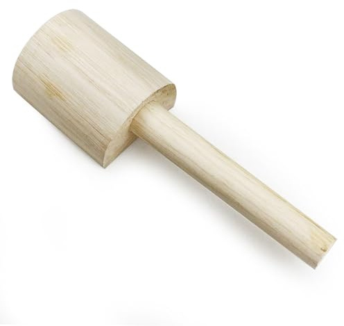 de cerámica de madera - herramienta de paleta hecha a mano, mazo de arte de cerámica | Batador de arcilla de superficie lisa, cómodo accesorio de acabado de agarre, herramienta de formación d
