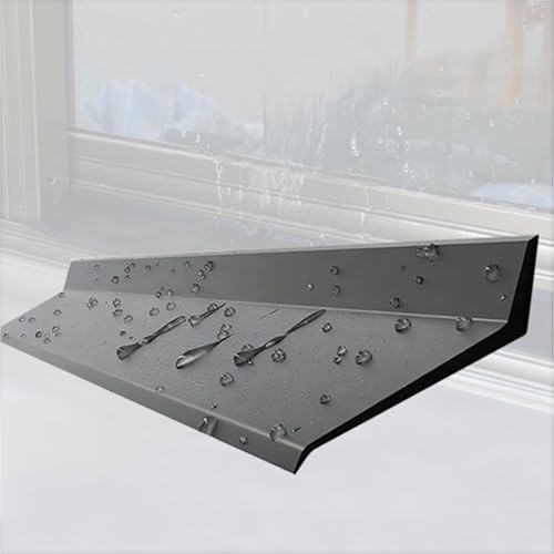 tiras lluvia para alféizar ventana 1 5 10 20 30 40 50 M Vierteaguas Para Goteras, Goma Para Puertas Y Ventanas, Deflector De Lluvia Con Dorso Adhesivo, Marco Exteriores(L W 5M x 4.5CM)