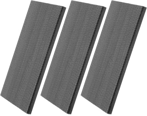 Veemoon 3pcs Fiberglass Rocker Spring Plates Rocking Chair Replacement Parts High-efficiency Shock Absorption Easy Installation Black 4.9x2.4x0.2 for Patio Environments and Rainy