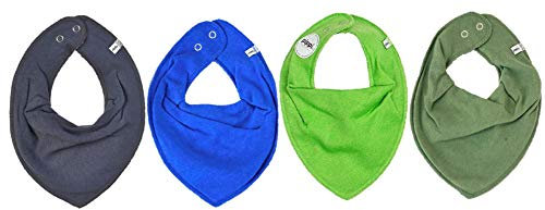 Pippi Halstücher 4er Pack Baby Lätzchen Dreieckstücher (Mix14 Boy)