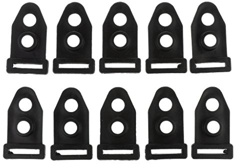 CUTICATE 10pcs Zeltklammer Camping Zelt Klemme Zeltstange Tarpstange Halter