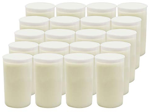 Ebersbacher Kerzenfabrik GmbH Grablicht Ölkompolicht Nr. 3 mit weißer Hülle 20 Stück (Ø x H): ca. 56 x 95 mm