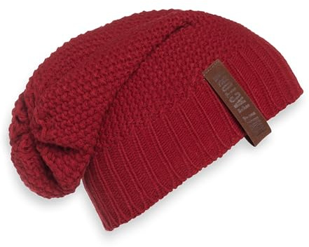 KNIT FACTORY - Coco Mütze - Strickmütze für Damen und Herren - Slouch Beanie - Wintermütze mit Wolle - Hochwertige Qualität
